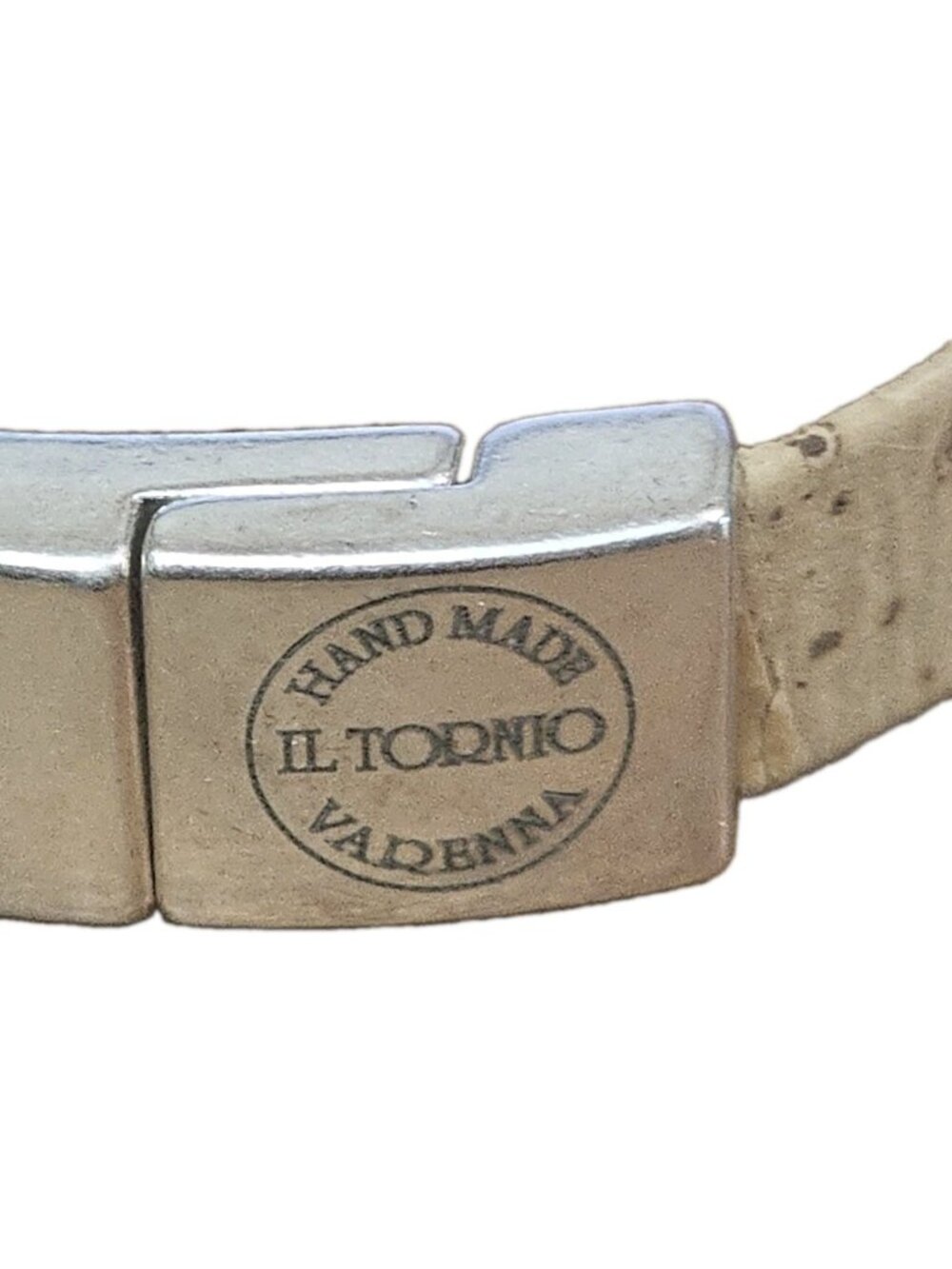 IL TORNIO handcrafted Artisan Cork With Silver Accents Blue Stone Magnetic... - Picture 3 of 9